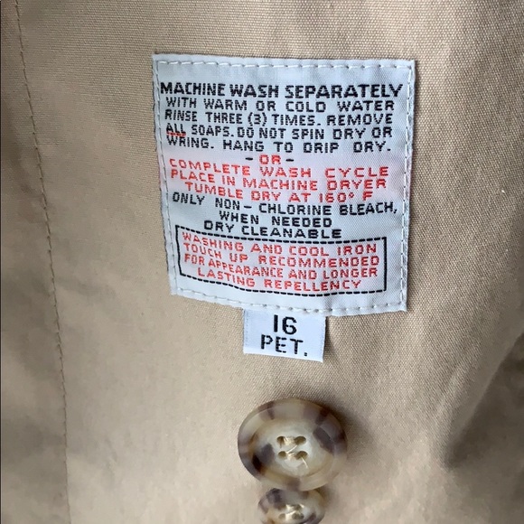 London Fog trench coat, 16P - Picture 6 of 8